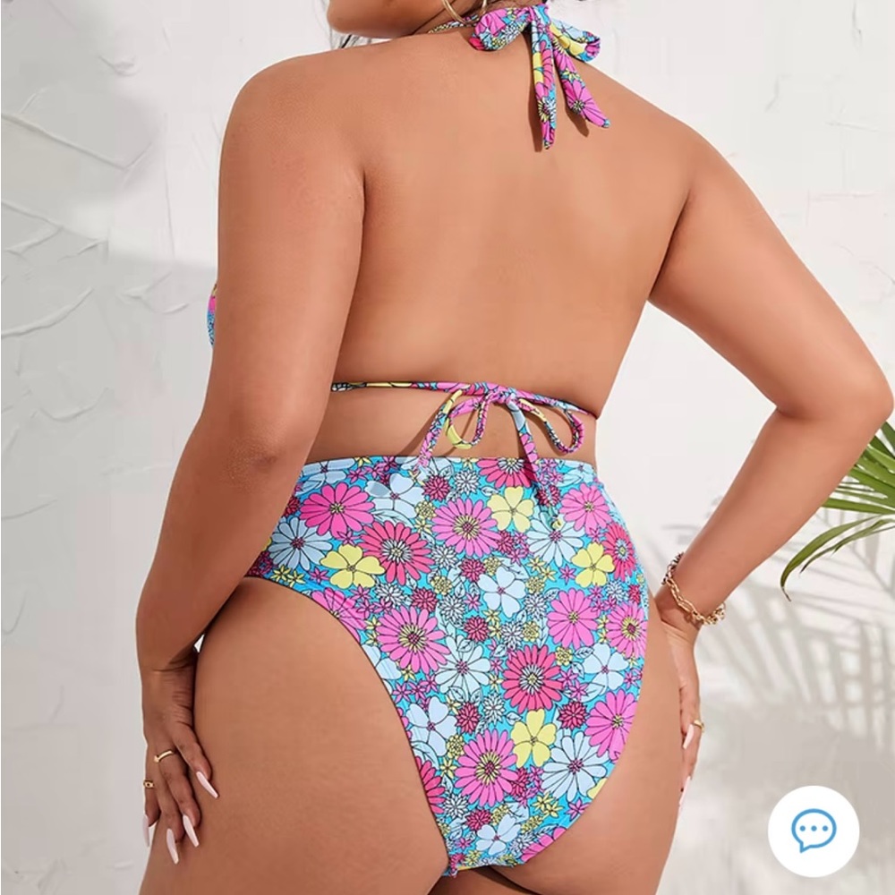 Cupshe Floral Monokini - 3X - NWT - Picture 3 of 5